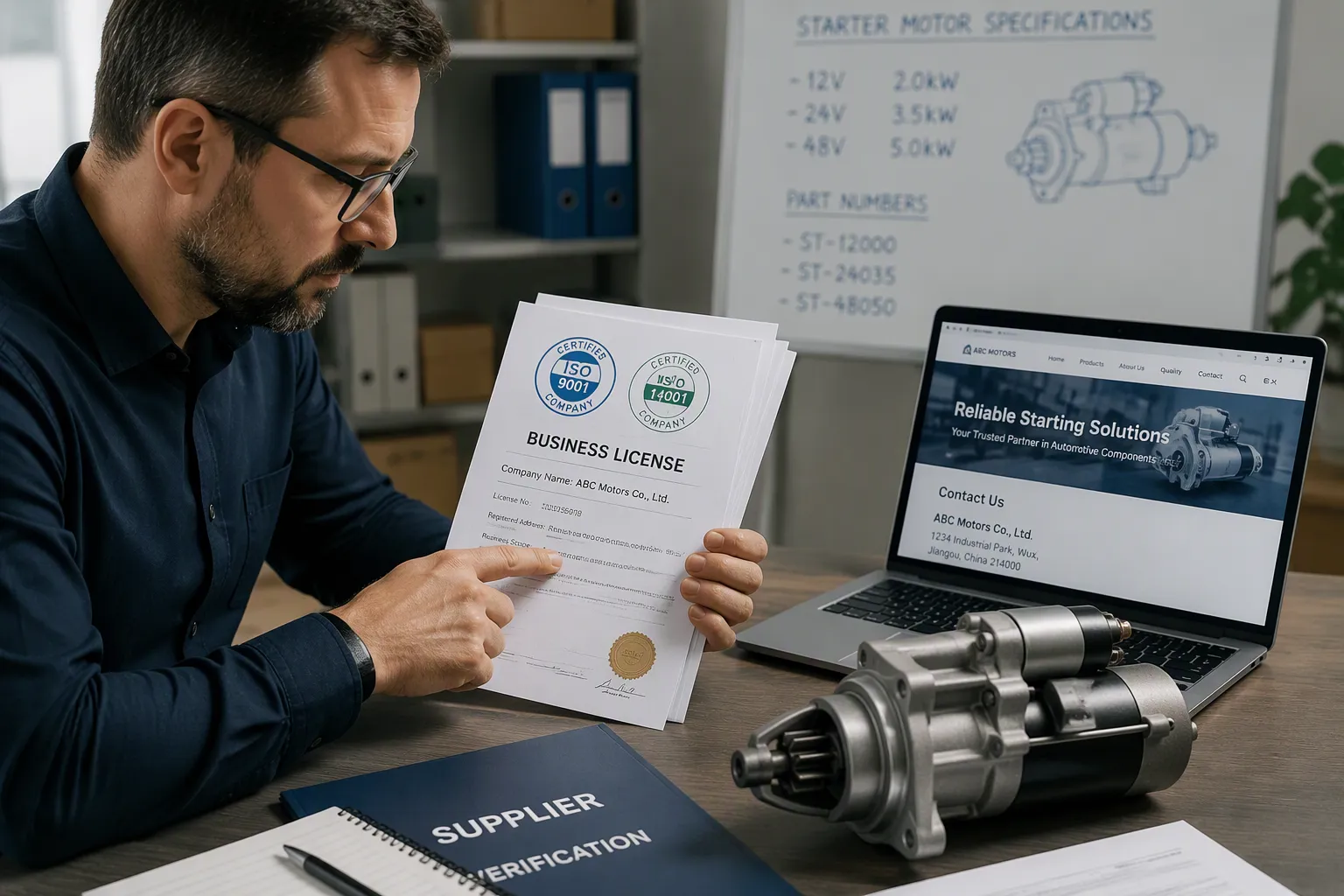 How to Verify a Starter Motor Supplier