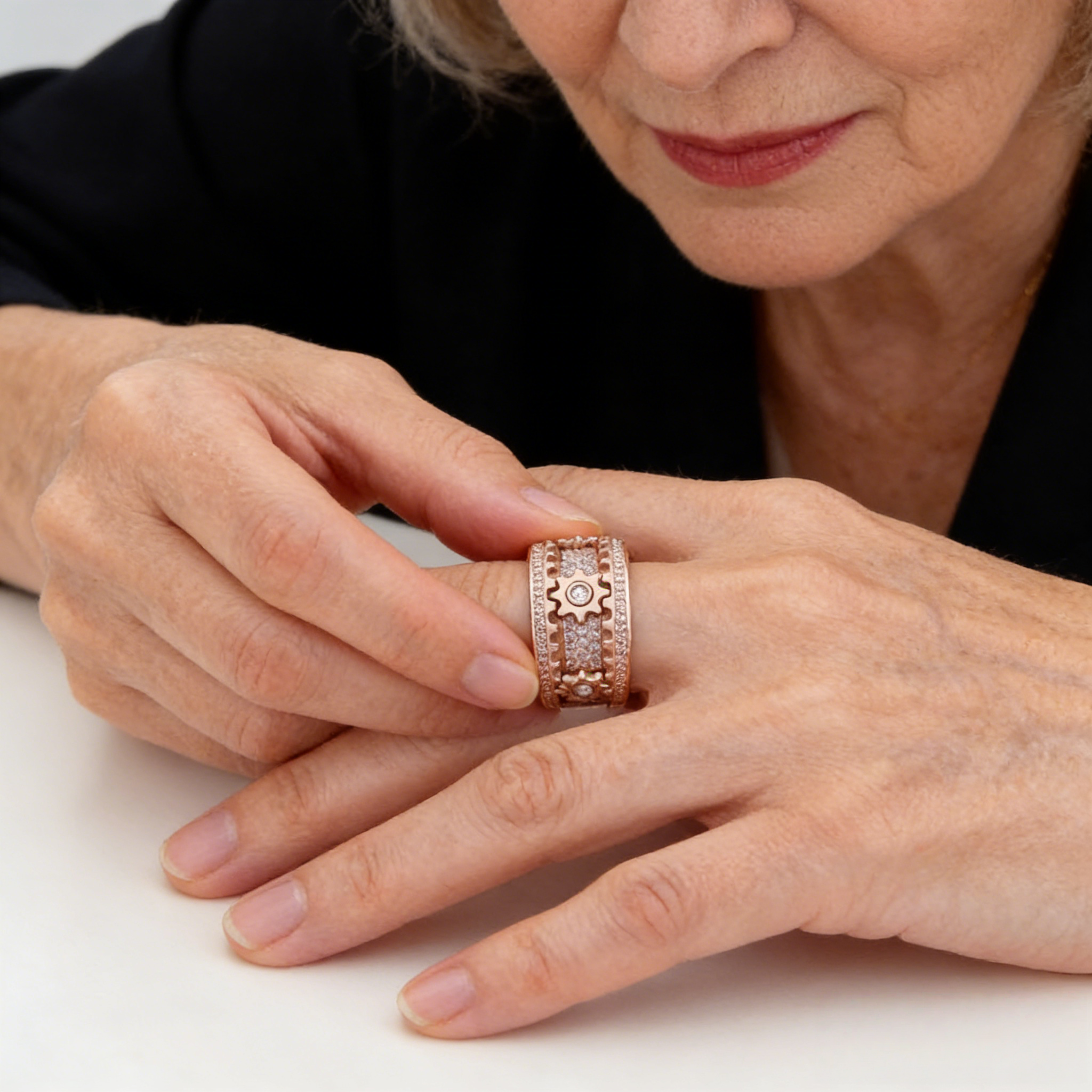 Mindfulness Spinning Ring Features