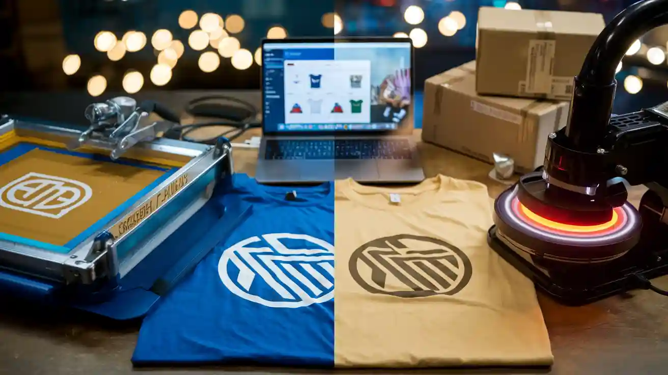 Screen Printing vs. Heat Transfer: Which Logo Method Fits Your Dropshipping Store?