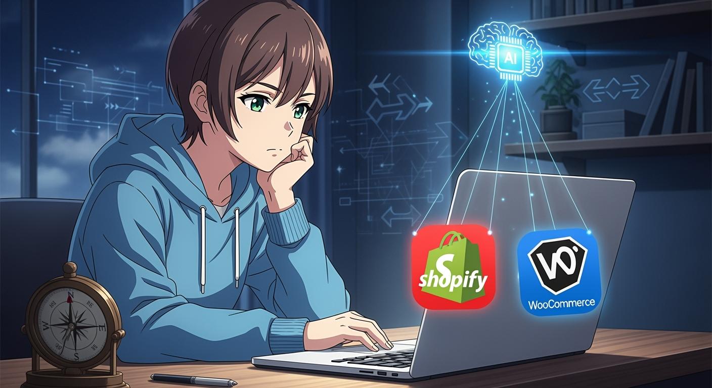 How AI Can Help Beginners Choose Between Shopify and WooCommerce in 2025