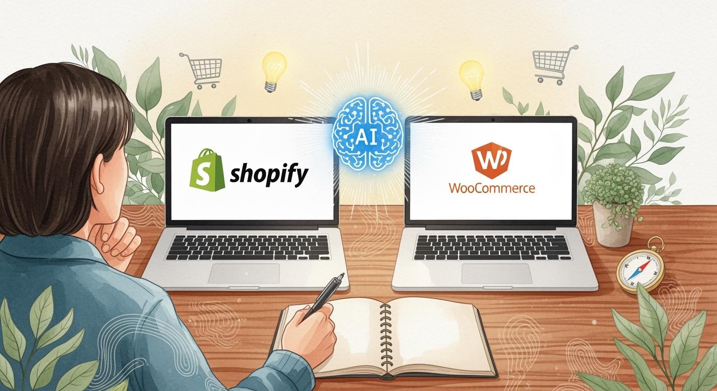 Shopify or WooCommerce: AI-Powered Guide for Beginners Starting an Online Business