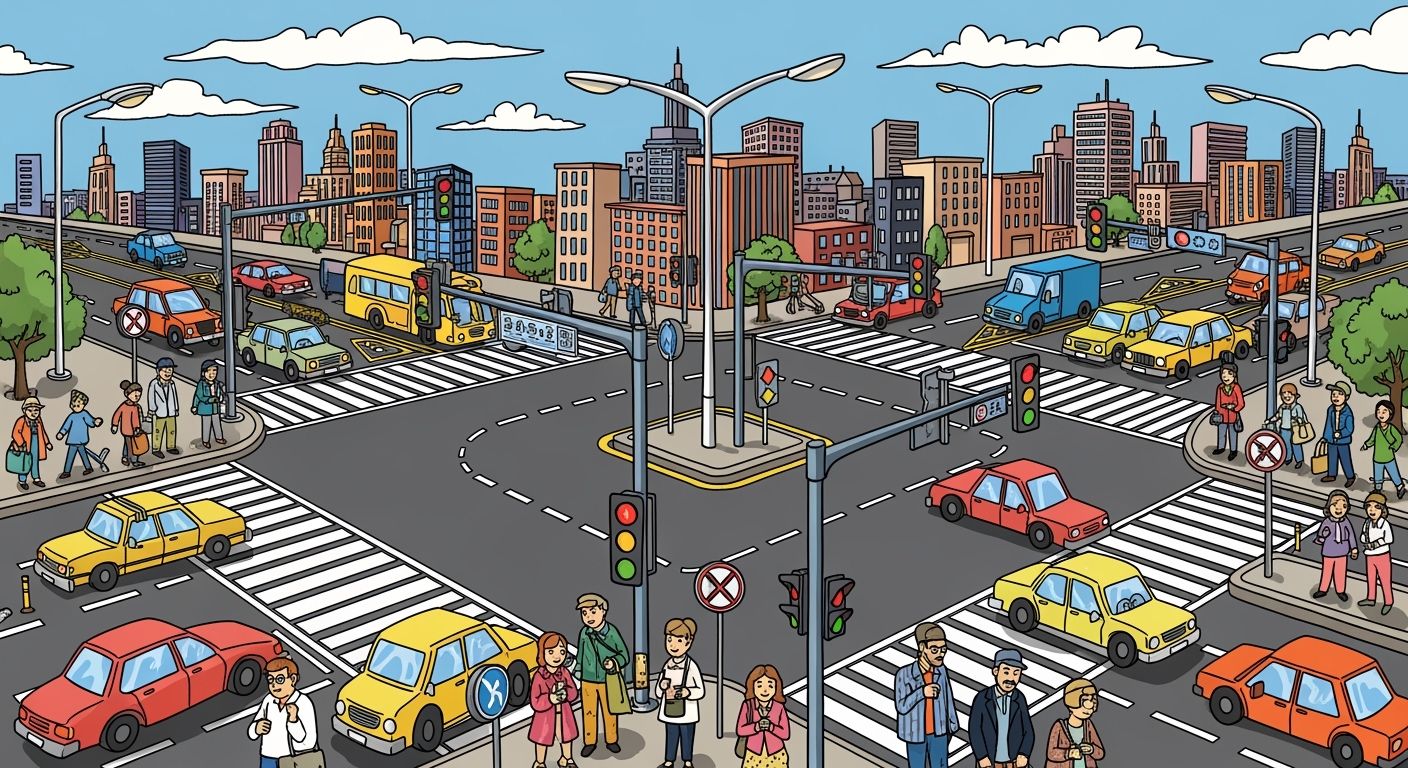 Traffic Pole and Lighting Solutions for Large Road Intersections
