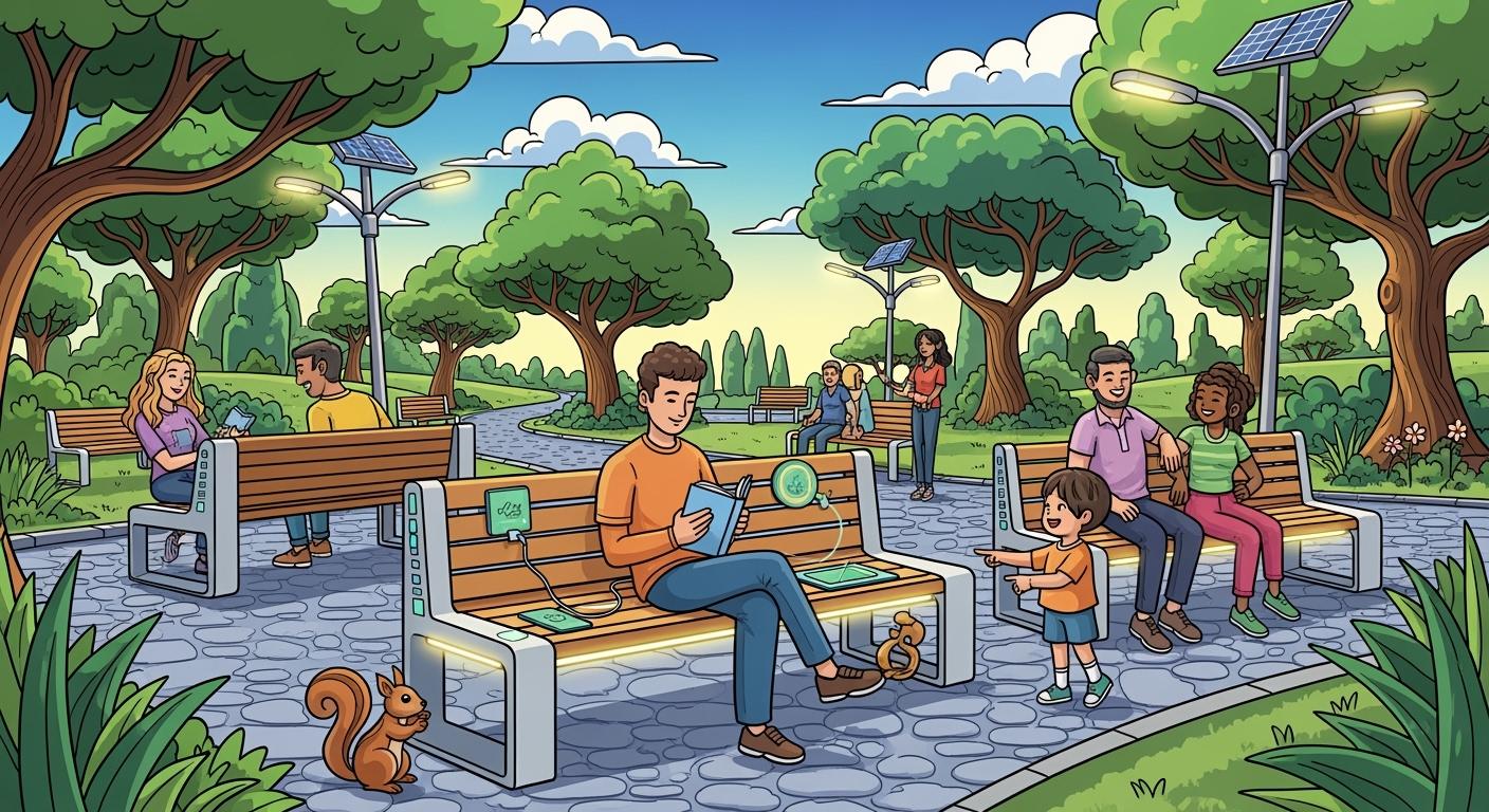 How to Combine Solar Lighting and Smart Furniture in Public Space Projects