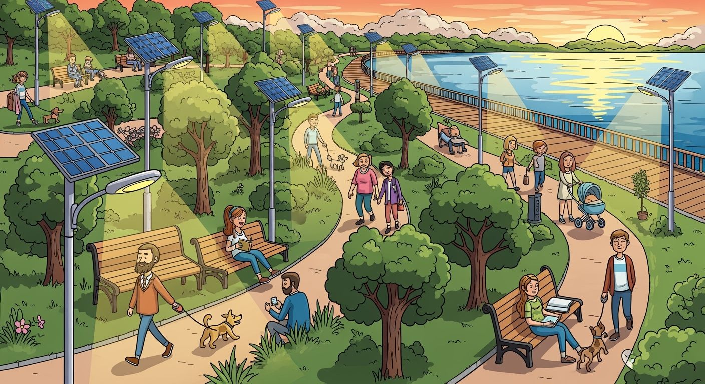 Solar Lighting for Parks, Trails, and Waterfront Public Spaces