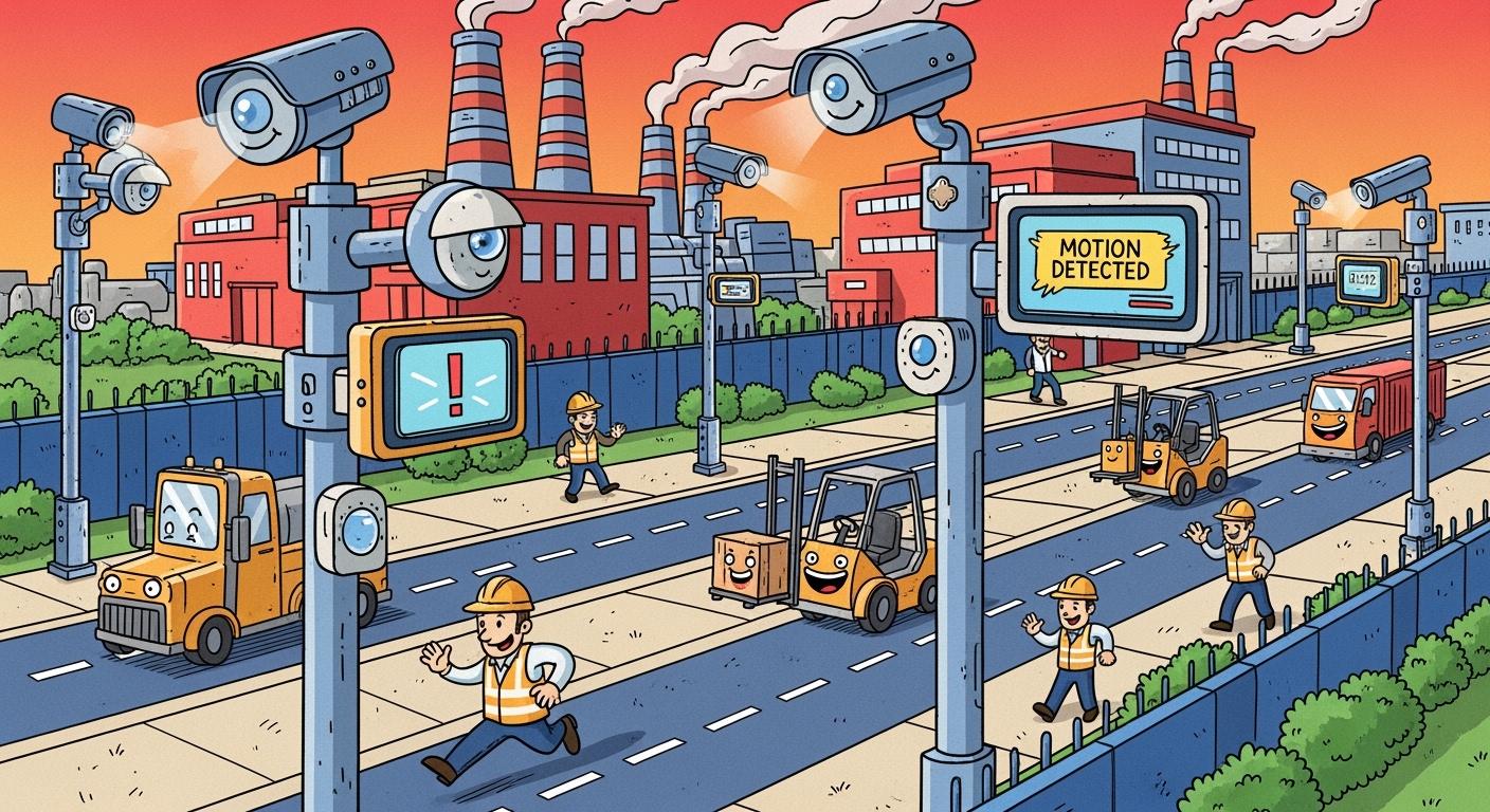 Smart Pole Solutions for Security Monitoring in Industrial Parks