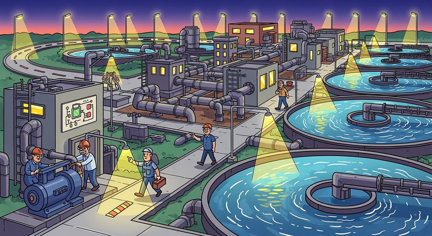 Outdoor Lighting Design and Standards for Water Treatment Plants and Pumping Stations