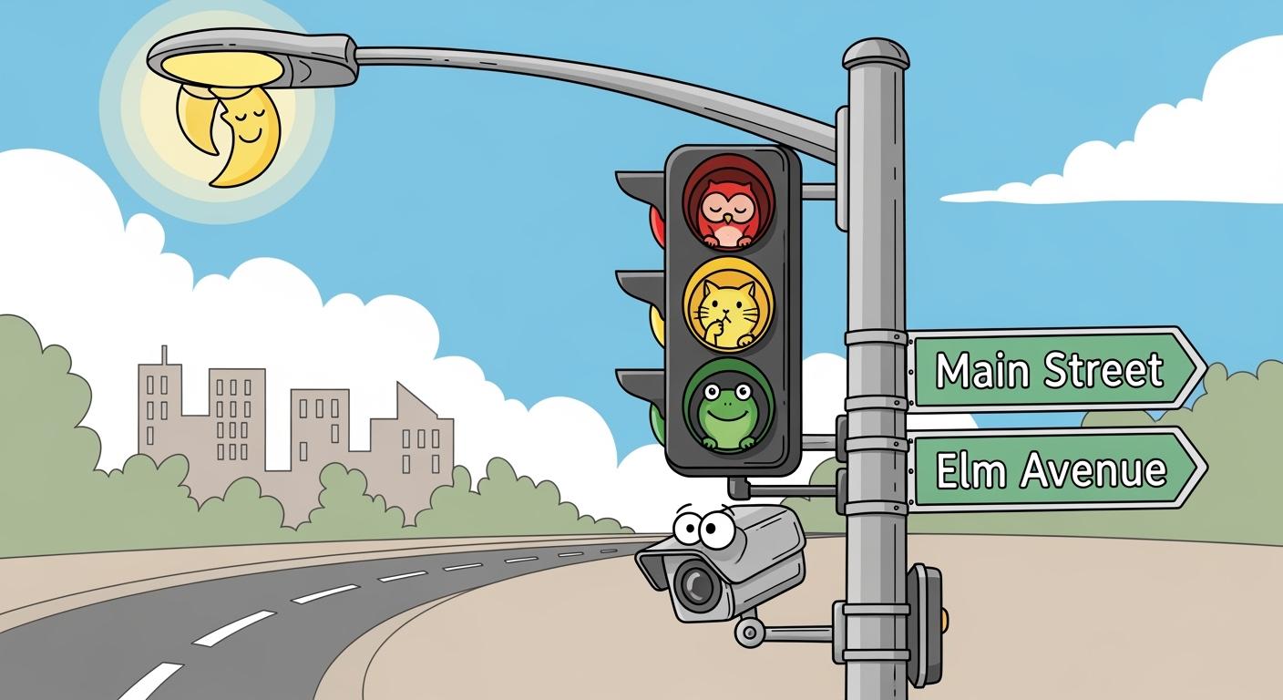 Integrated Road Traffic Poles: Combining Traffic Signals, Cameras, Signs, and Lighting in One Project