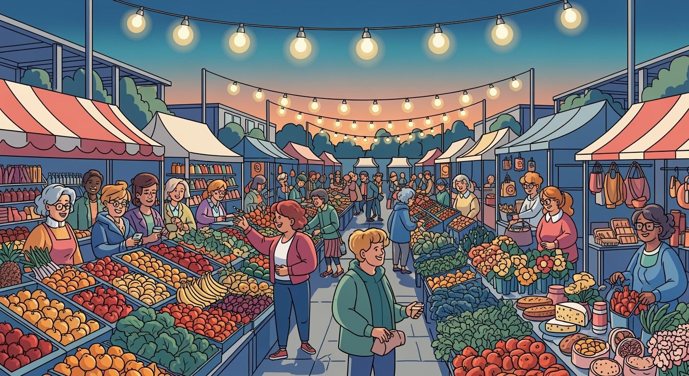 Outdoor Lighting for Open-Air Wholesale Markets and Trading Centers