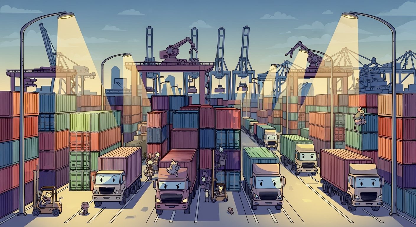 Street Lighting for Container Depots and Inland Freight Terminals