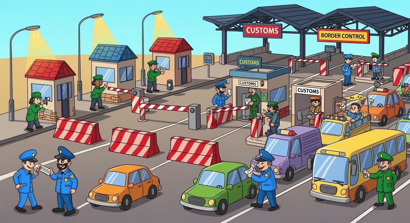 Outdoor Lighting for Border Checkpoints and Customs Inspection Areas