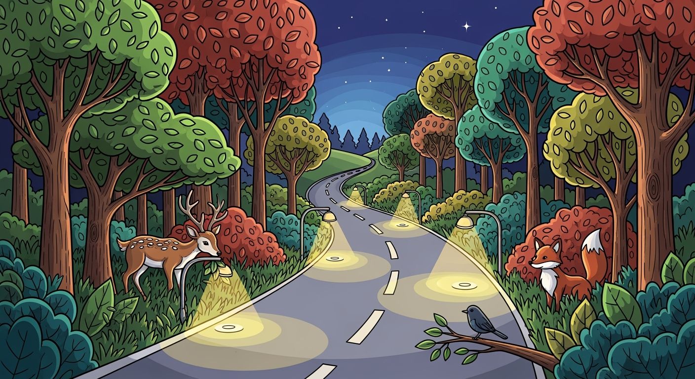Wildlife-Friendly Road Lighting for Ecologically Sensitive Areas
