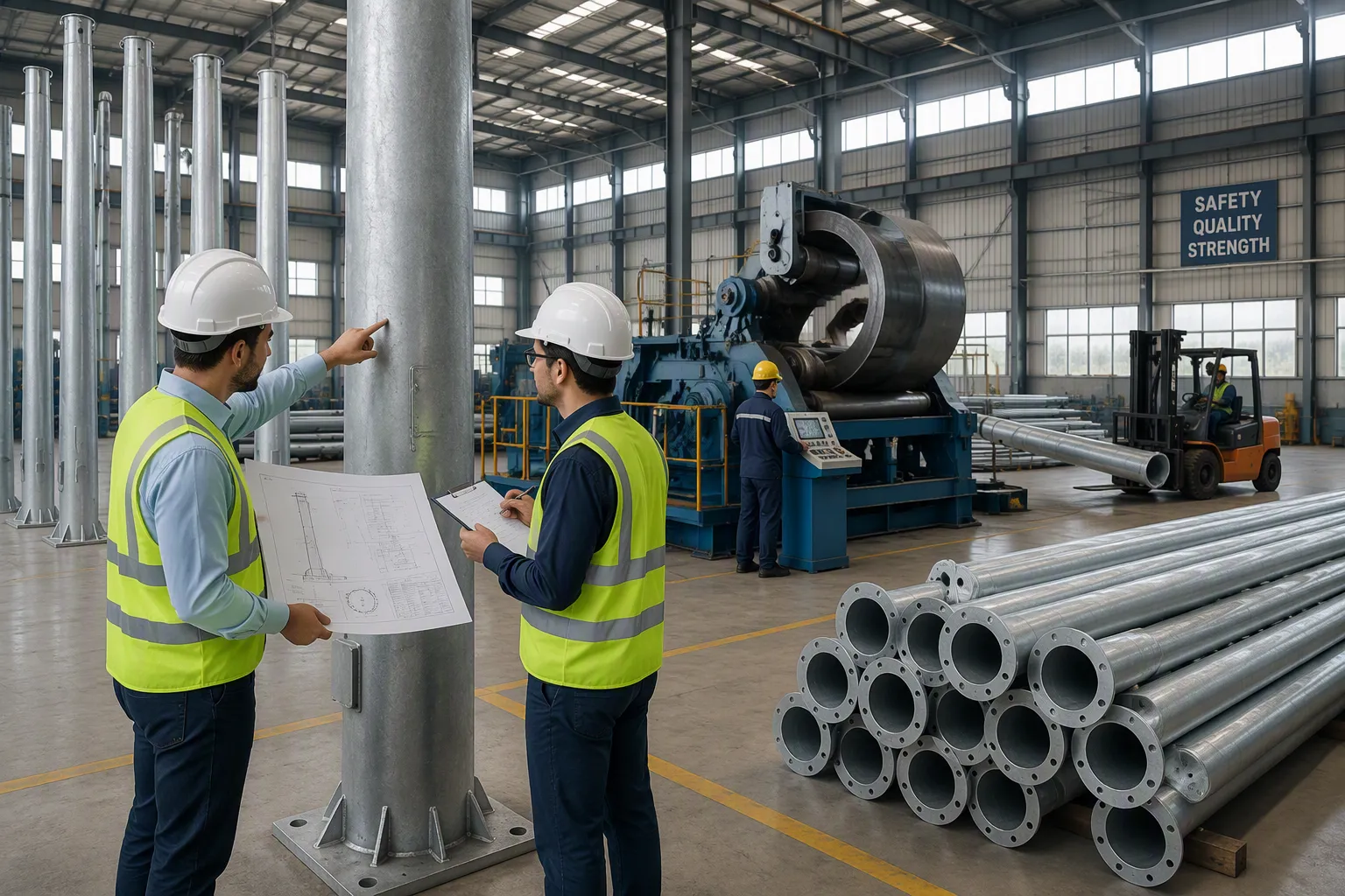 Our Steel Tubular Pole Manufacturing and Customization Support