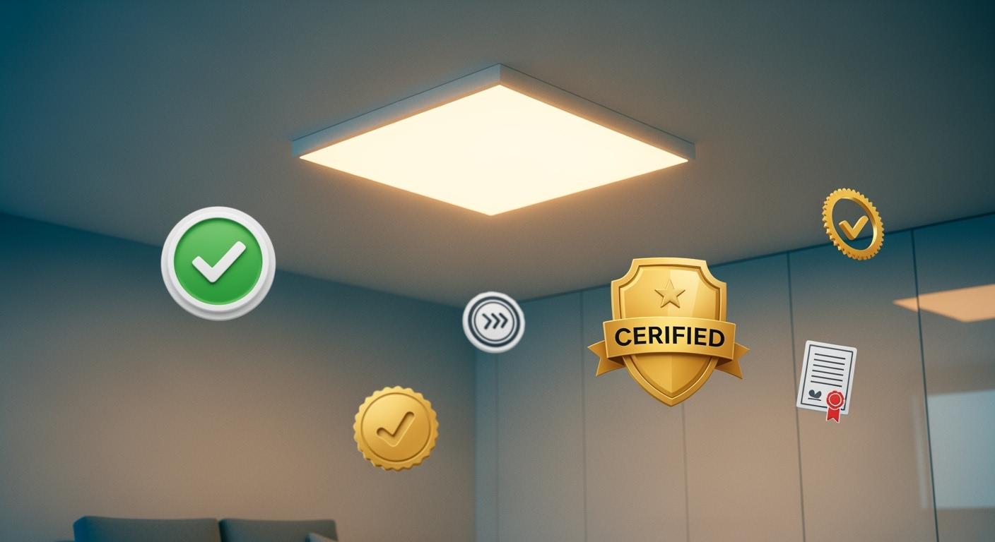 Popular certifications for LED ceiling lights