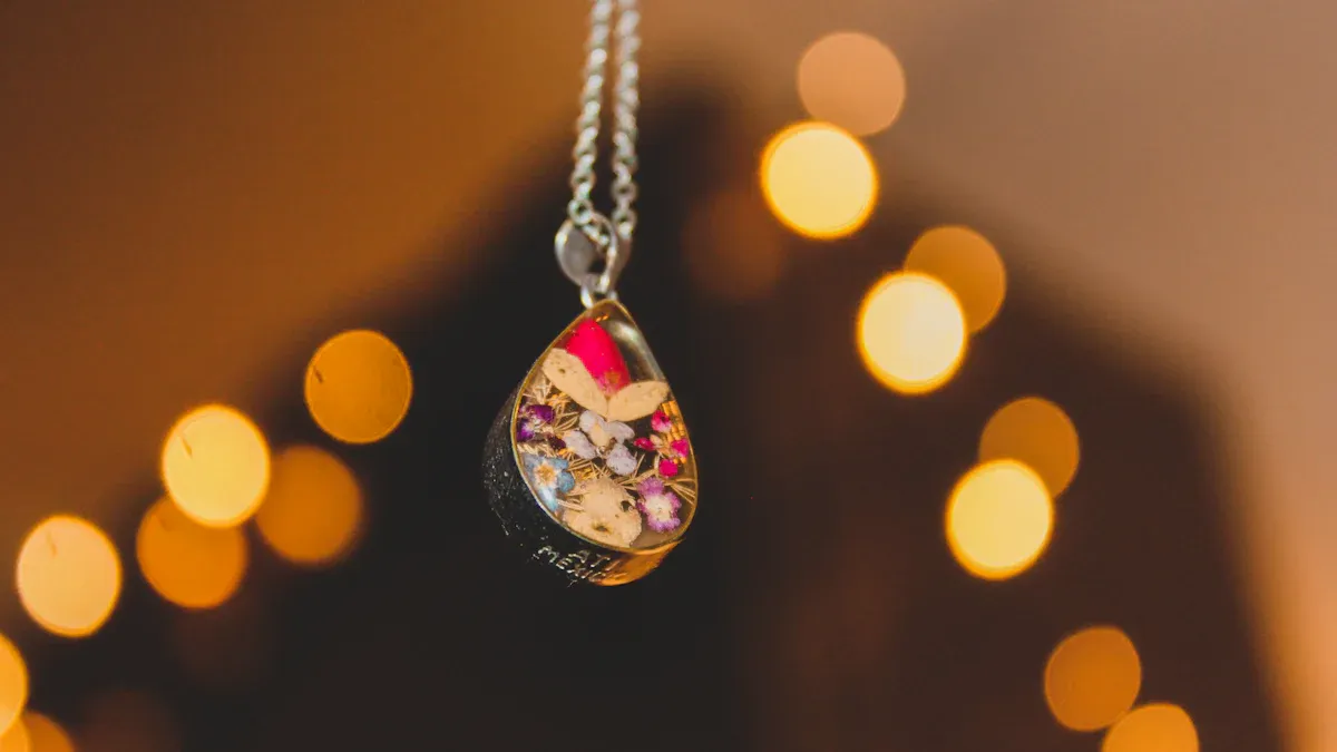 Vintage Botanical Charm Necklace