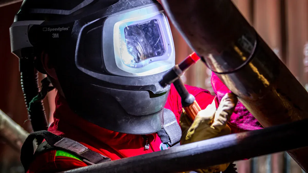 Safety gear for laser welding machines