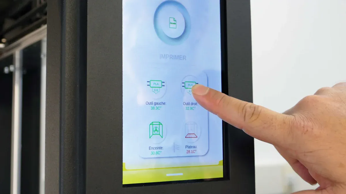 Smart Refrigerator Touch Screen Control