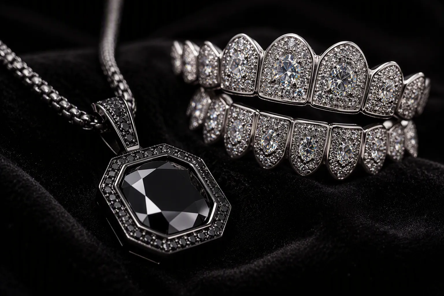 How to Score Affordable Black Moissanite Pendants and VVS Grillz