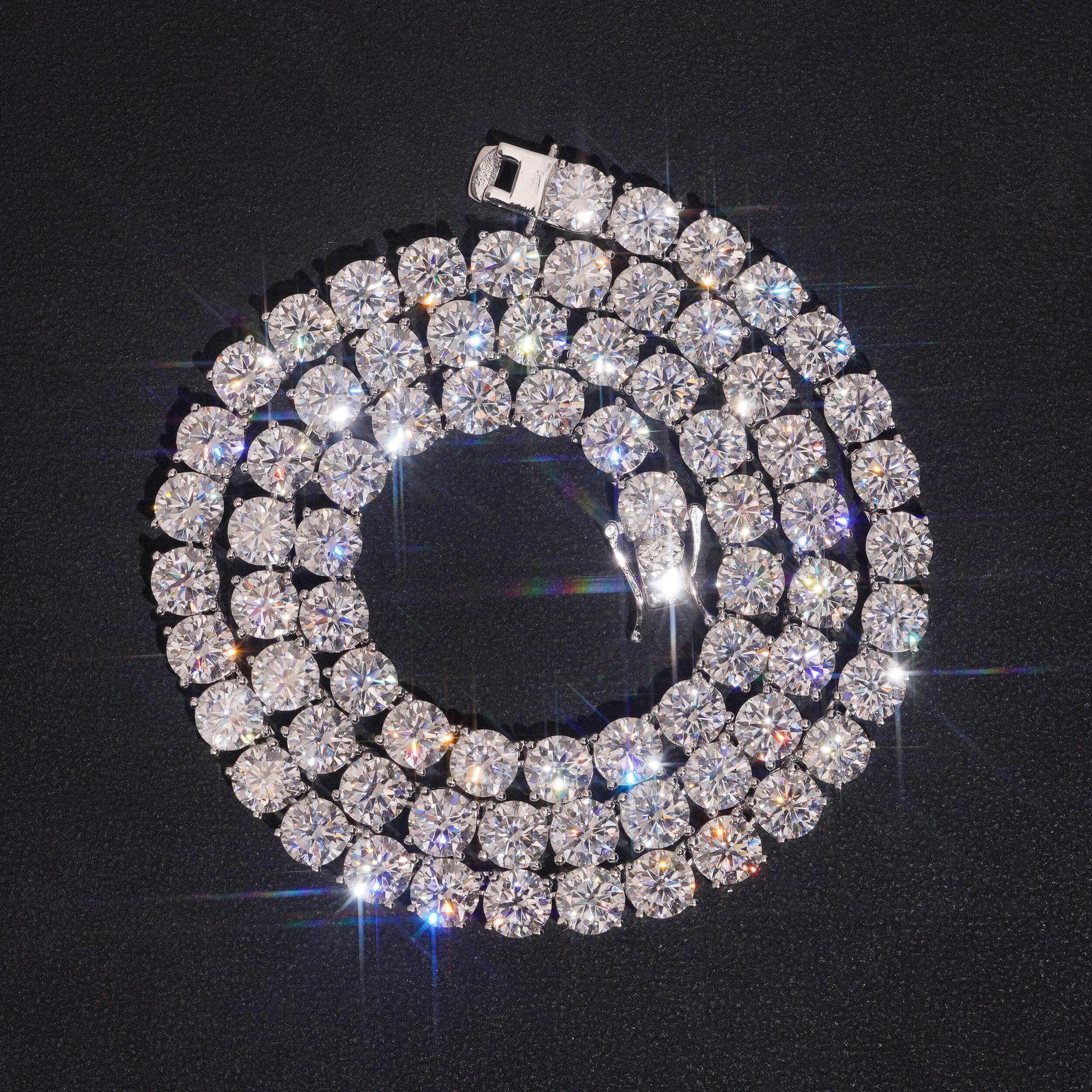 Real-World Examples: Moissanite Tennis Chains on Camera