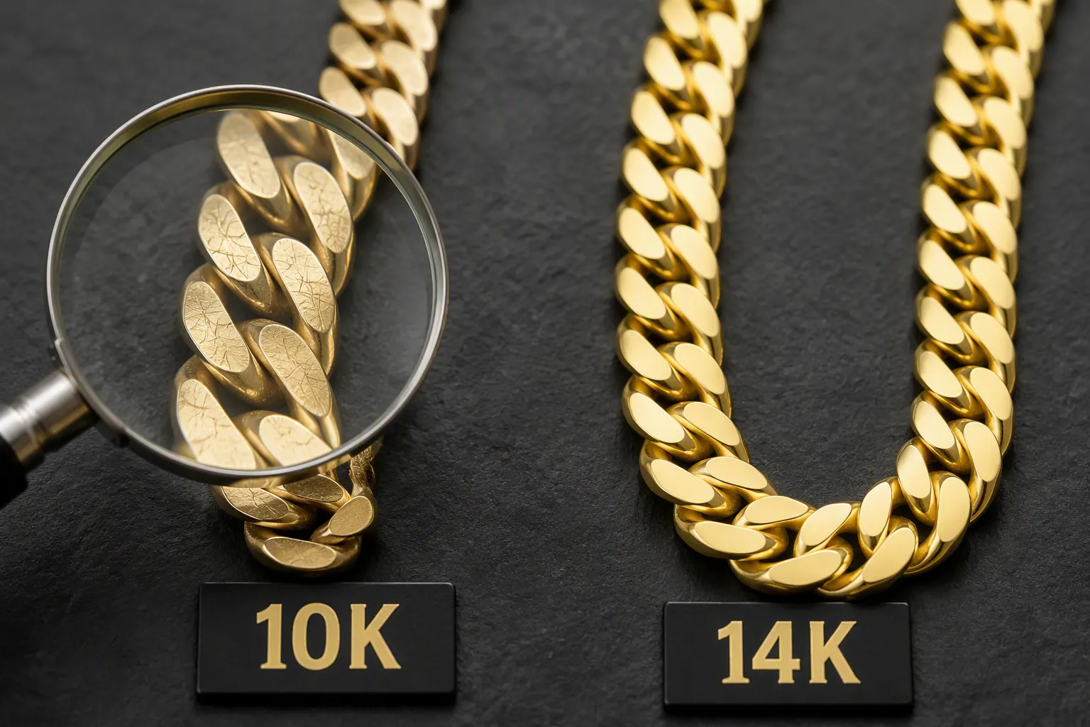 Or 10K vs Or 14K : le verdict en tête-à-tête