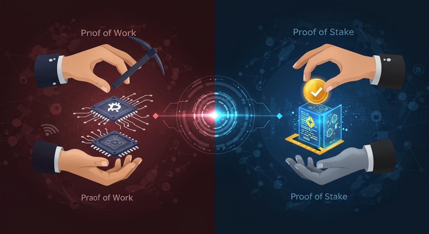 How Is a Transaction Verified on a Cryptocurrency Network with Proof of Work and Proof of Stake