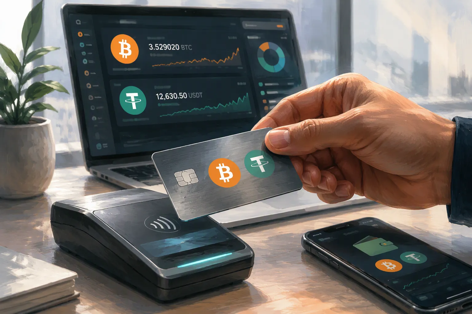 Tarjeta cripto para inversores de Bitcoin y USDT