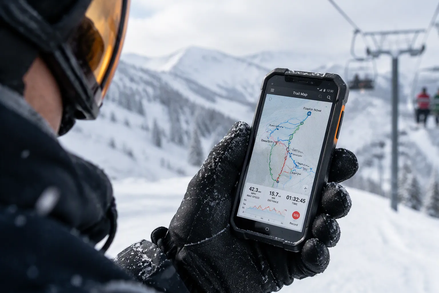 Telefono robusto per sciare: il compagno perfetto sulla neve