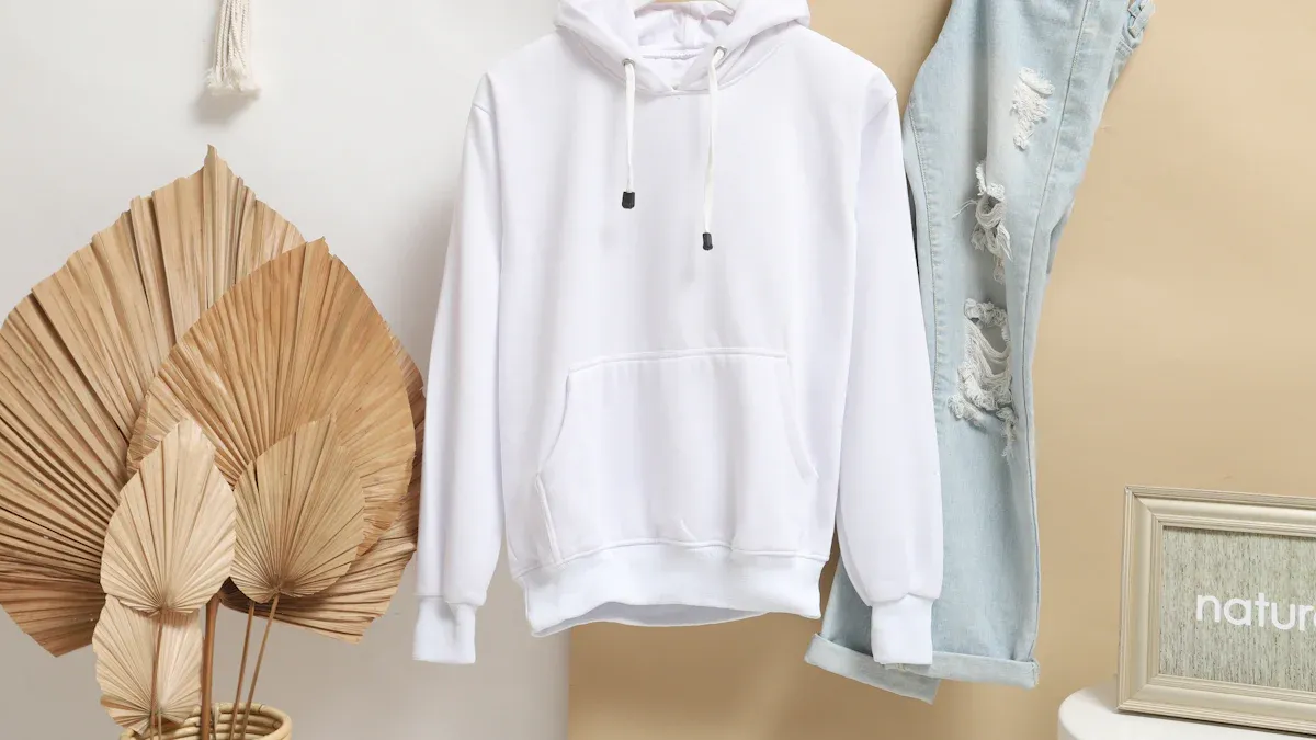 Washing Puff Print Hoodies