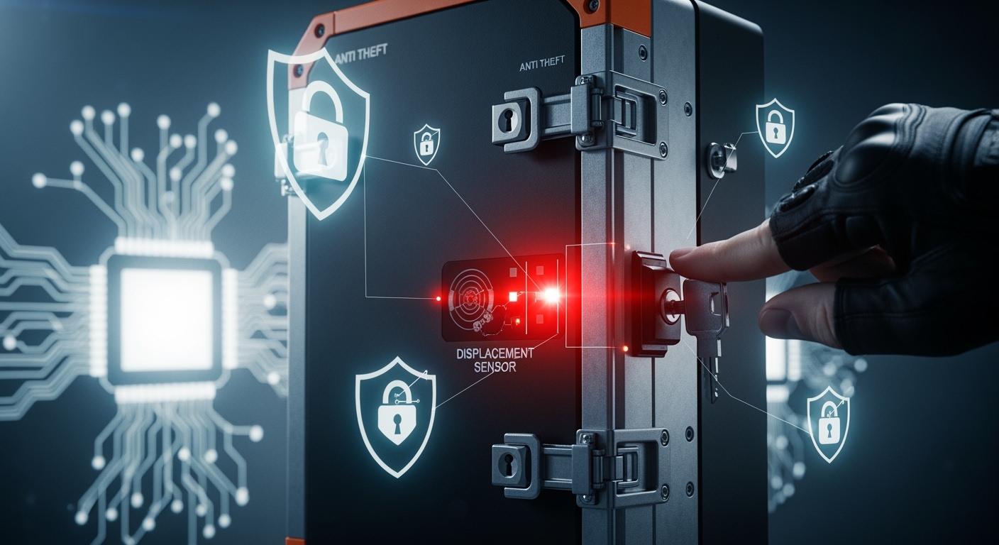 Physical Tamper Prevention Design of Smart Power Distribution Units with Dual Anti-Theft Features and Displacement Sensors