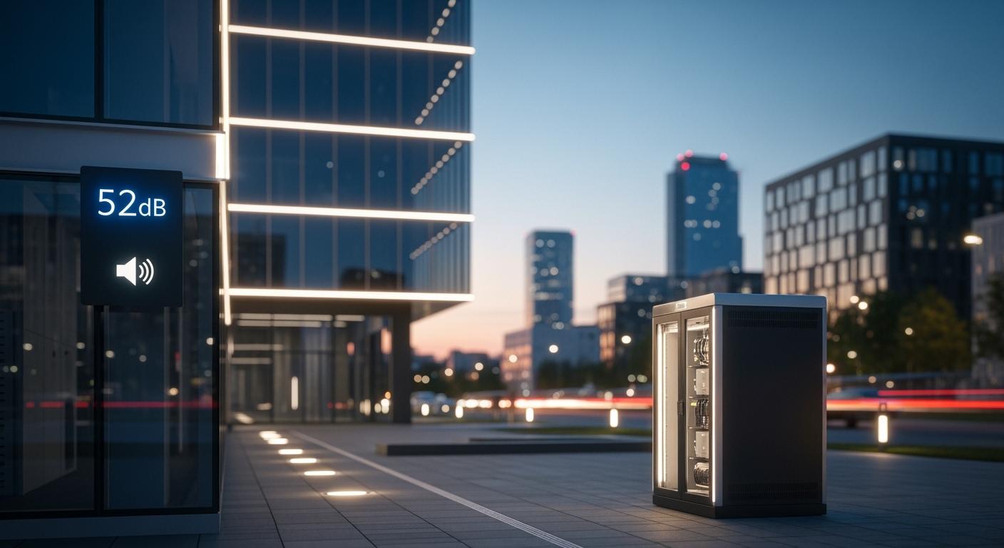 Noise Level <55dB for Telecom Rectifier Systems: Friendly Design for Quiet Urban Data Centers