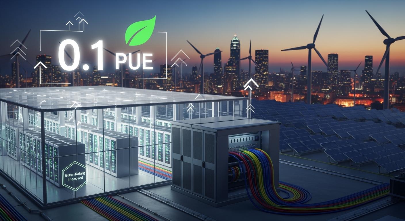 0.1 PUE Optimization by Telecom Power Systems: Help Improve Data Center Green Ratings