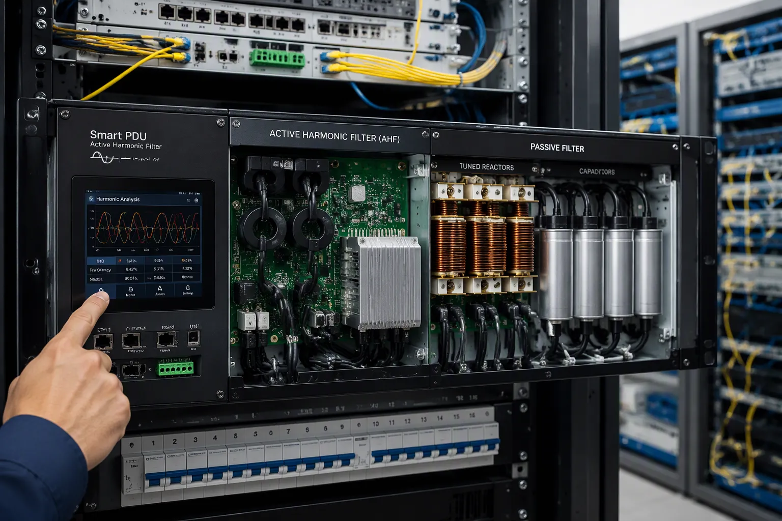 Harmonic Filtering Techniques in Smart PDUs