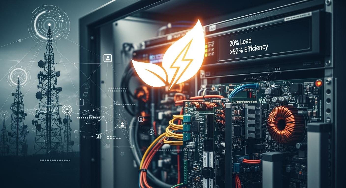 Light-Load High Efficiency (20% Load Efficiency >92%) Telecom Rectifier System for Energy Saving During Low-Traffic Periods