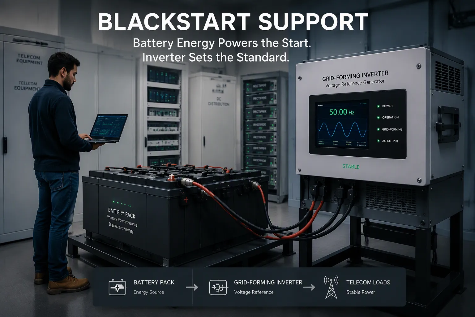 How Battery Packs Enable Blackstart