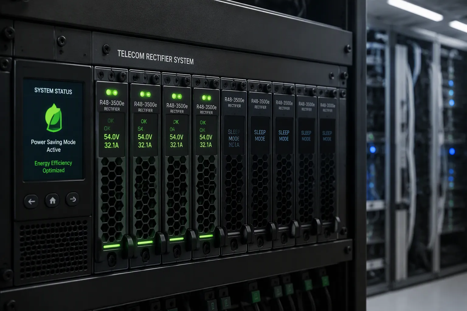 How Telecom Rectifier Systems Automatically Sleep Redundant Modules