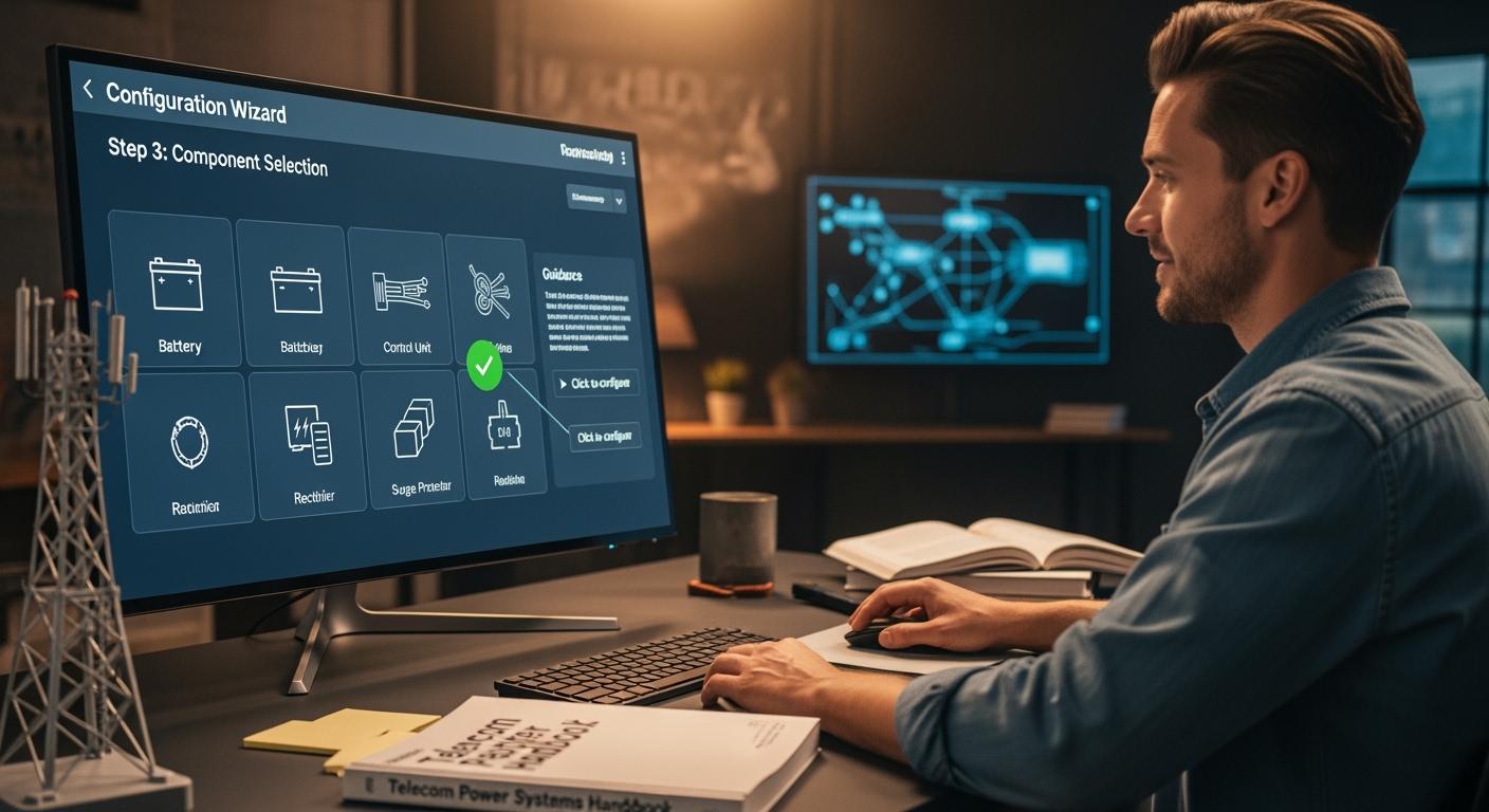 Configuration Wizard Tool for Telecom Power Systems: Support for Novices to Independently Build Systems