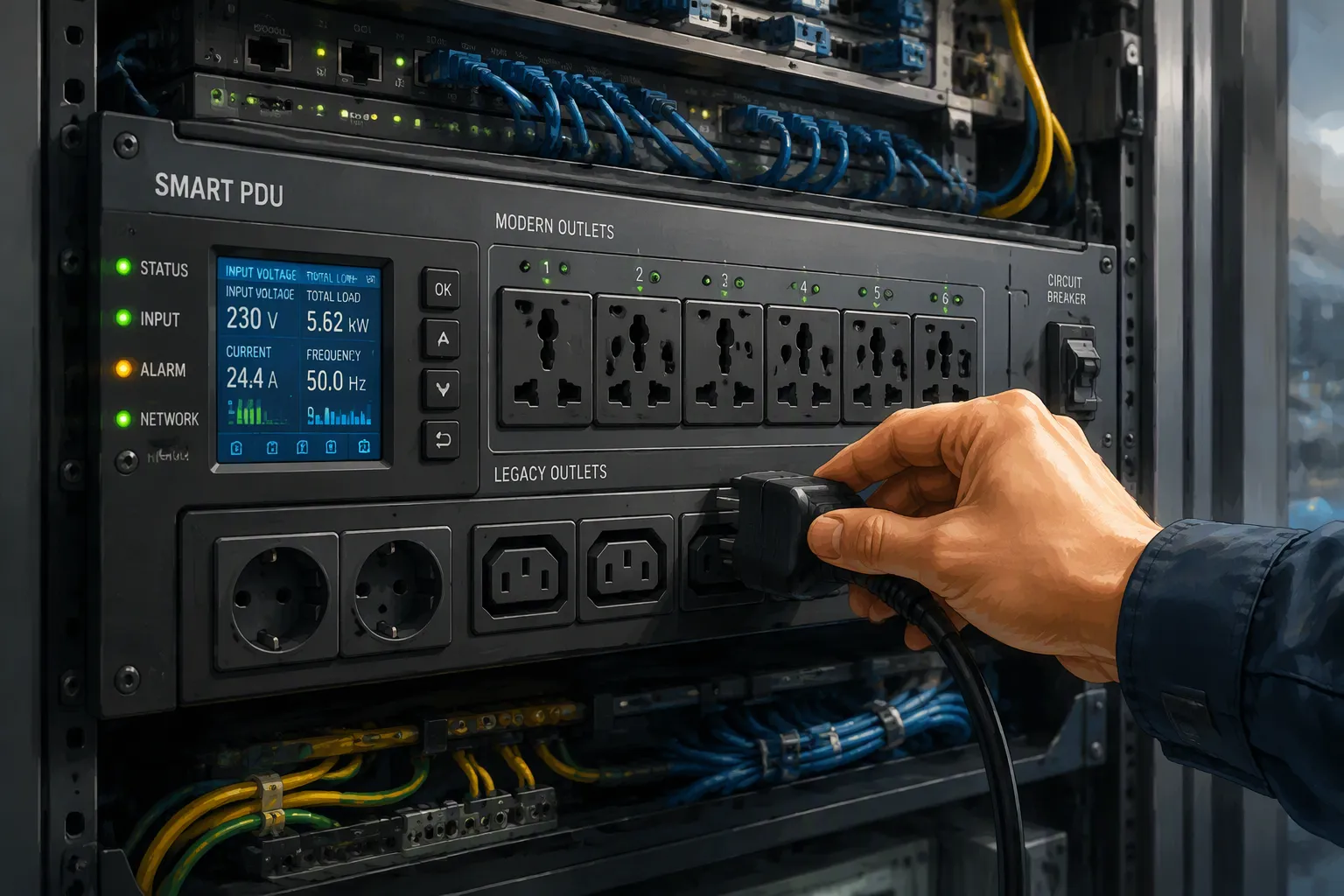 How to Configure Mixed Sockets for Smart PDUs in Telecom Cabinets to Support Both New and Old Devices