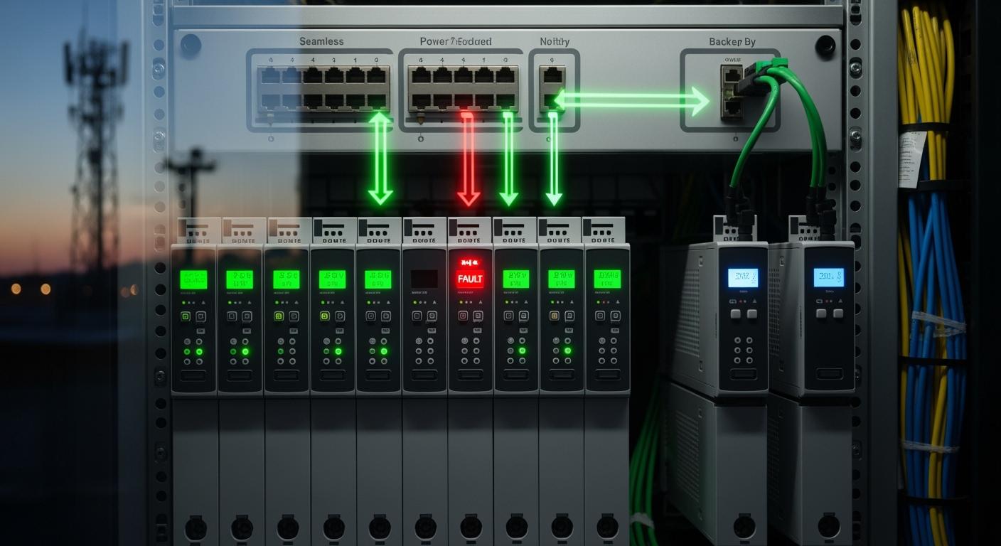 N+1 Redundant Backup of Telecom Power Systems: Zero Interruption with Seamless Switch During Single-Module Failure