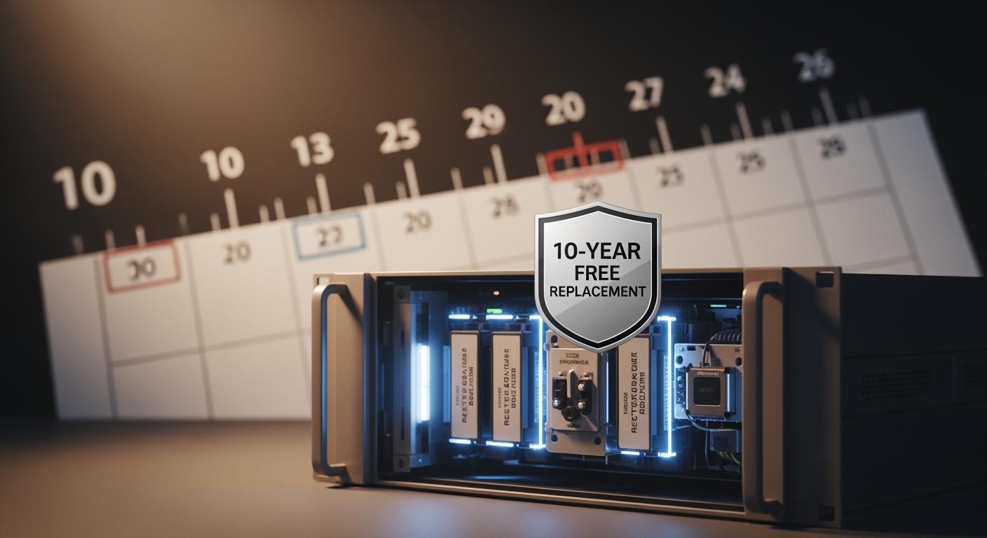 Long-Term Maintenance-Free Operation of Telecom Rectifier Systems and their 10-Year Free Replacement Promise for Key Components