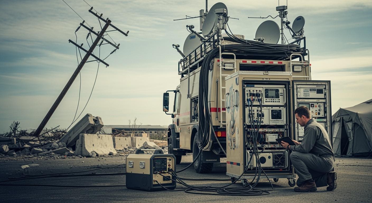 Rapid Deployment Kit Telecom Rectifier System for Emergency Communication Vehicle Power Assurance