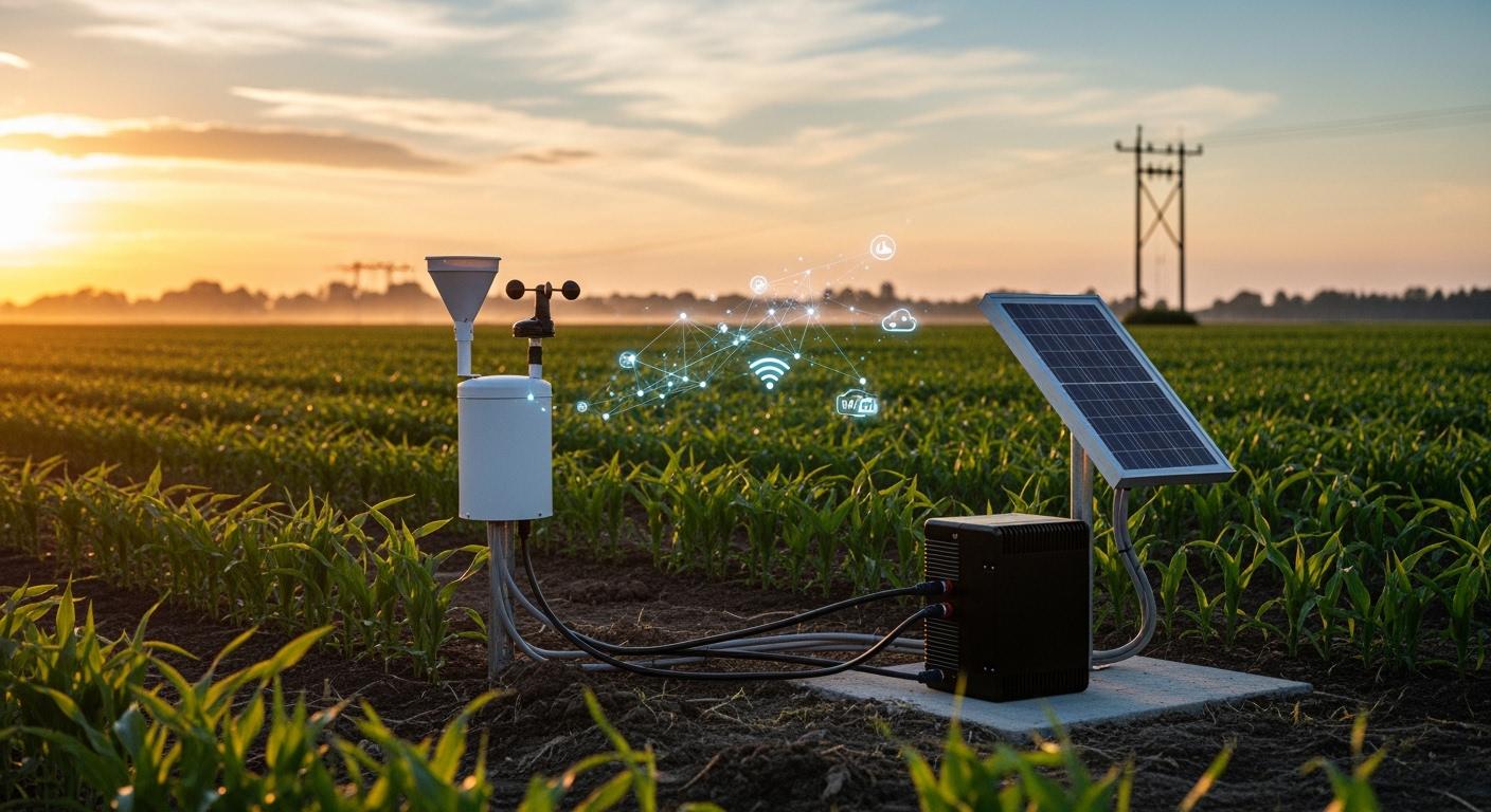 Agricultural IoT Node Power Supply of Telecom Rectifier Systems: Off-Grid Solution with Solar+Mains Hybrid