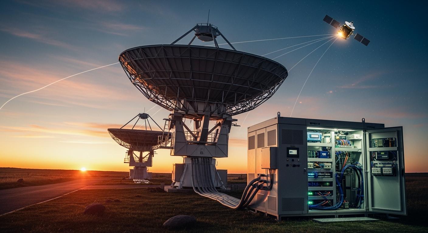 Satellite Ground Station Collaboration of Telecom Rectifier Systems: High-Stability Power for Signal Reception