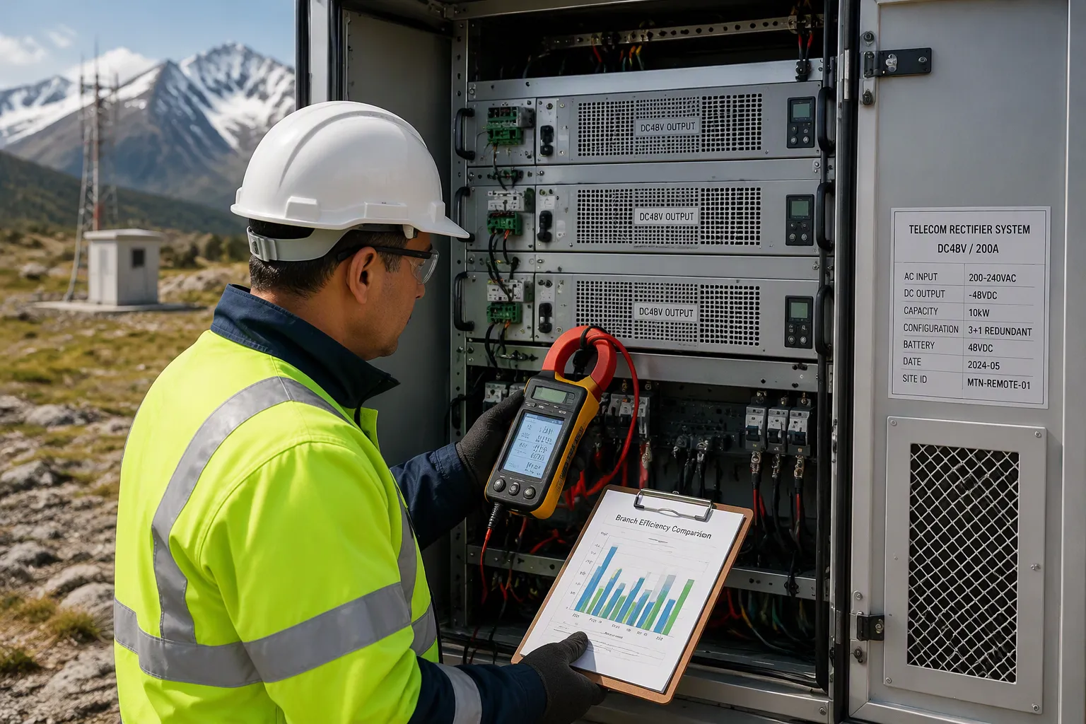 Results with ESTEL Telecom Rectifier System
