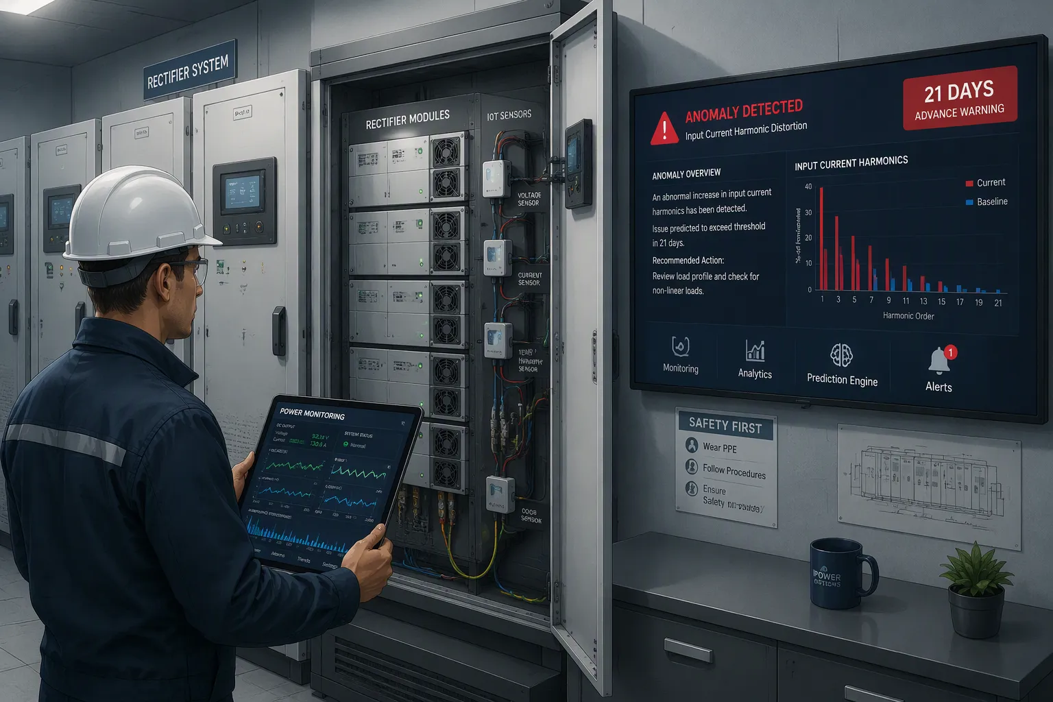 Fault Early Warning for Telecom Rectifier Systems