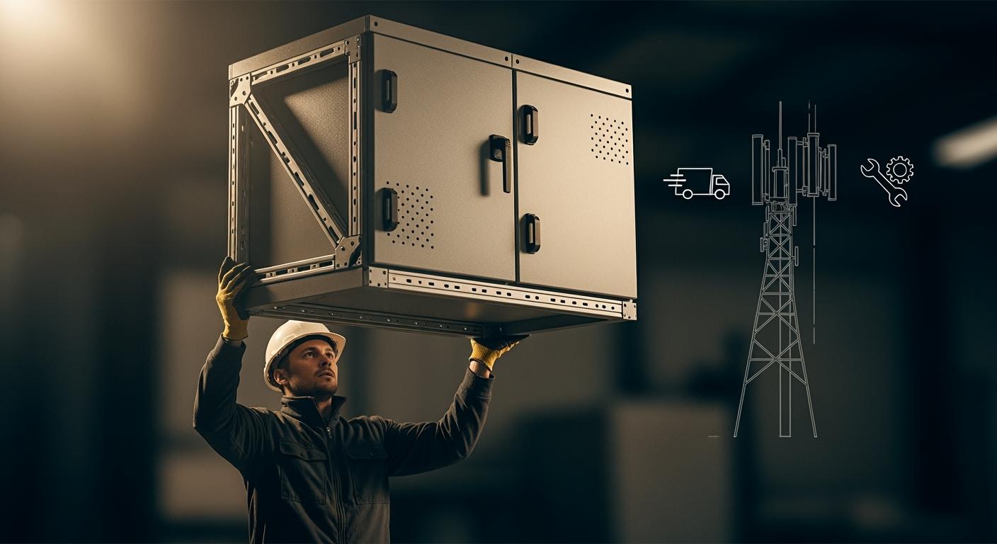 Lightweight Design of Telecom Power Systems: Detail Optimization to Reduce Transportation and Installation Costs