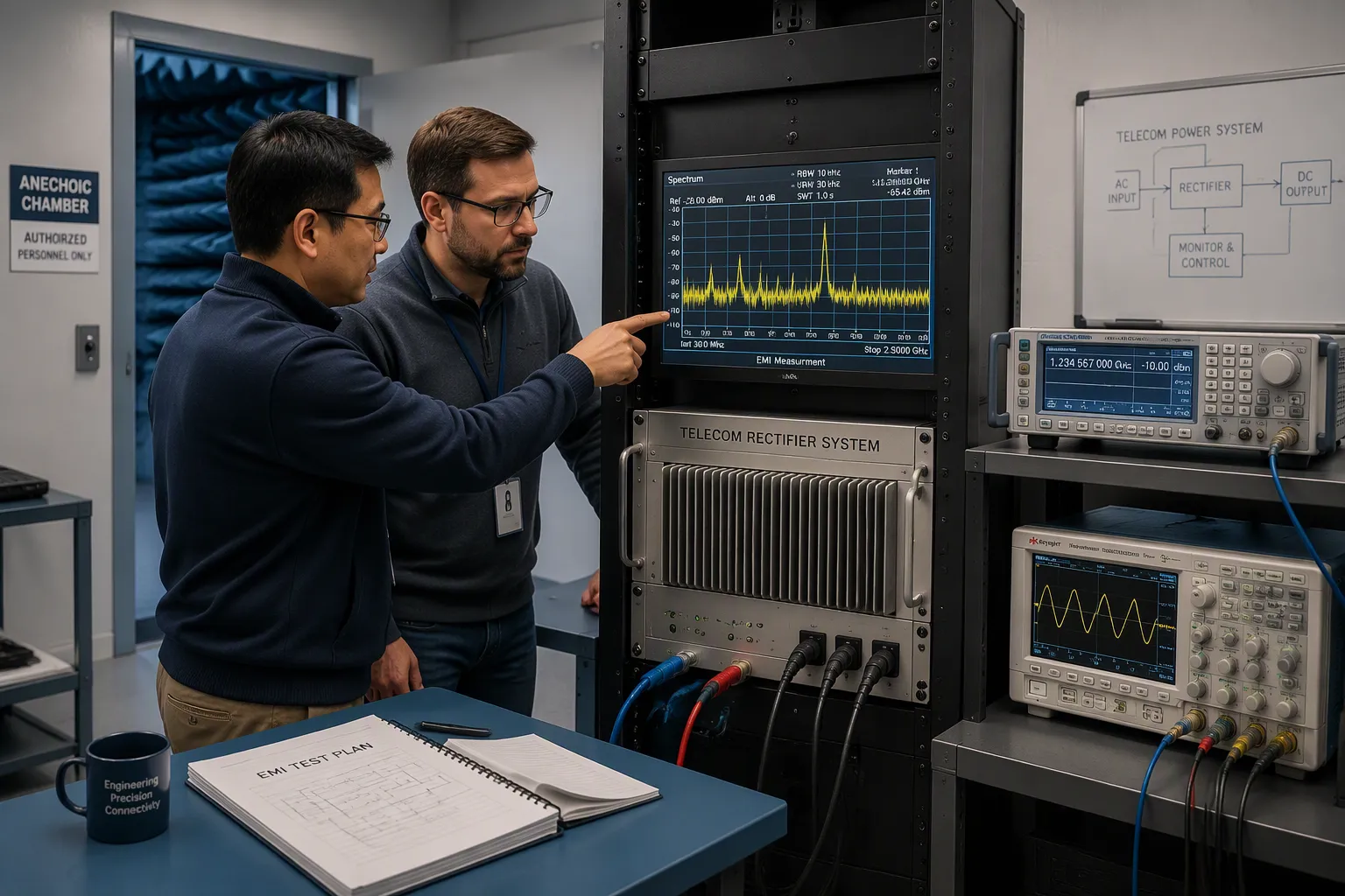 High-Standard Electromagnetic Compatibility (EMC) Design of Telecom Rectifier Systems for Effective Resistance to Strong Electromagnetic Interference