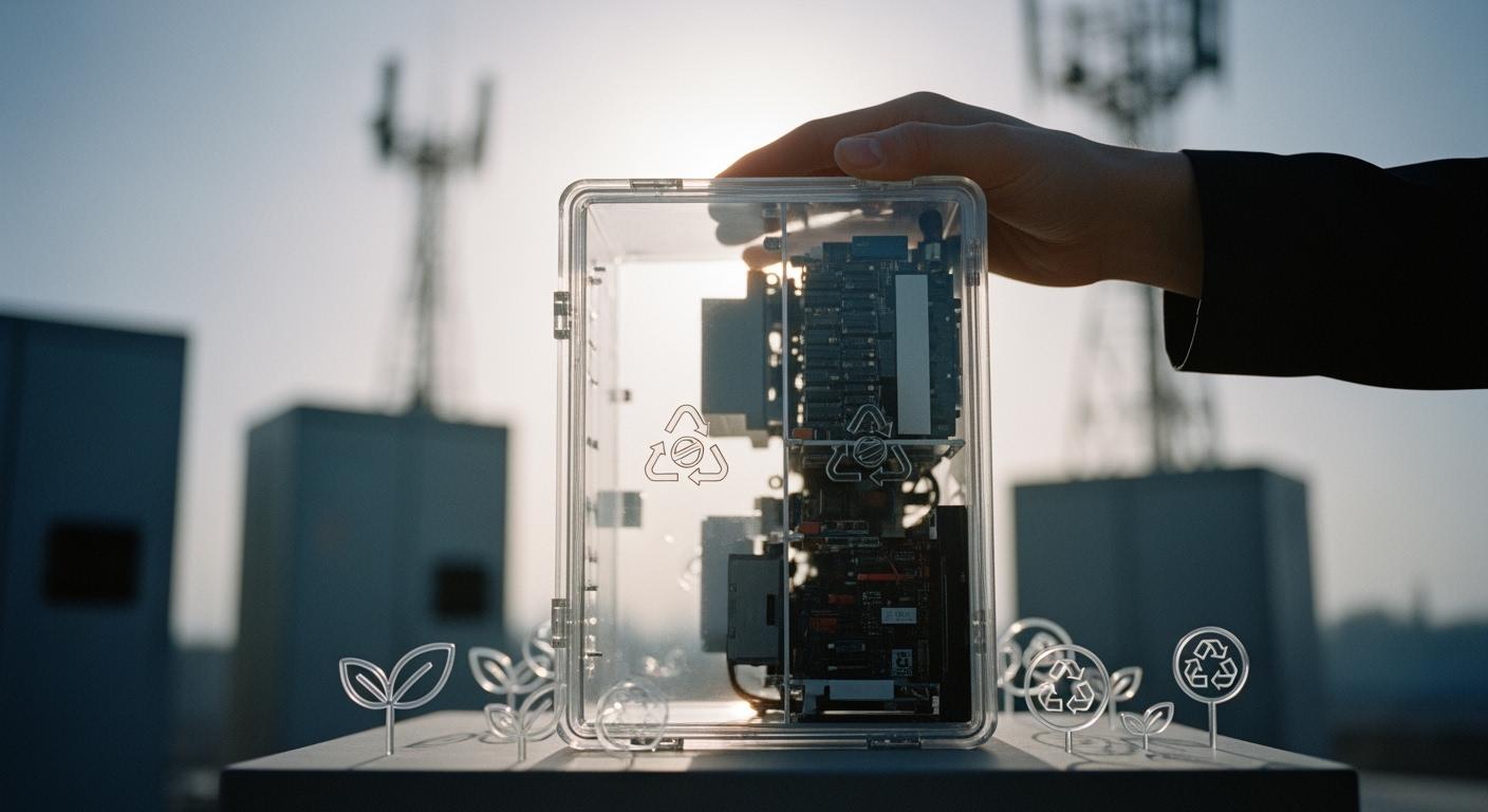 Recyclable Material Design of Smart Power Distribution Units in Telecom Cabinets to Reduce E-Waste