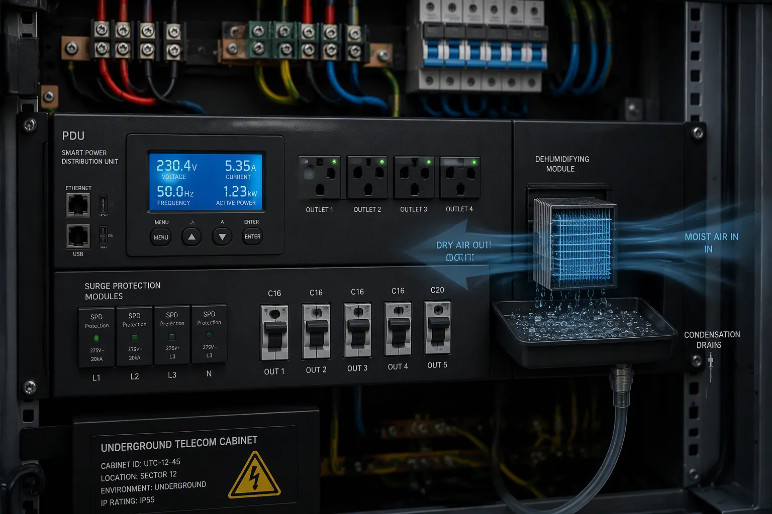 How Smart PDU Dehumidifying Features Work