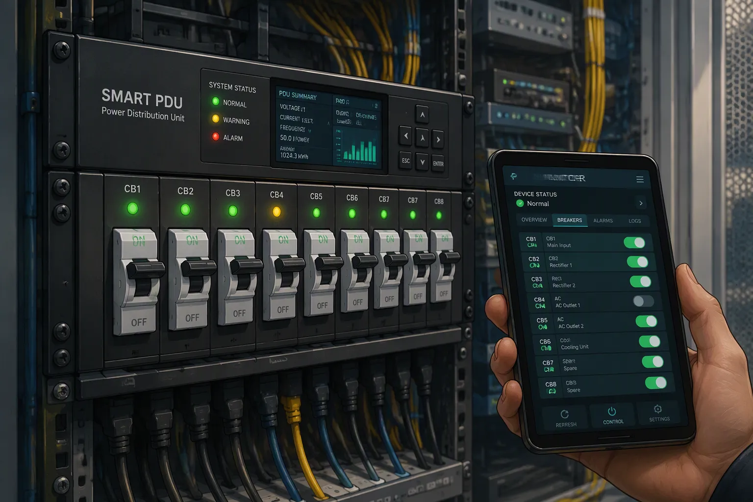 How Remote Circuit Breaker Auto-Reclosing in Smart PDUs Enables Automatic Recovery After Faults in Unattended Telecom Cabinets