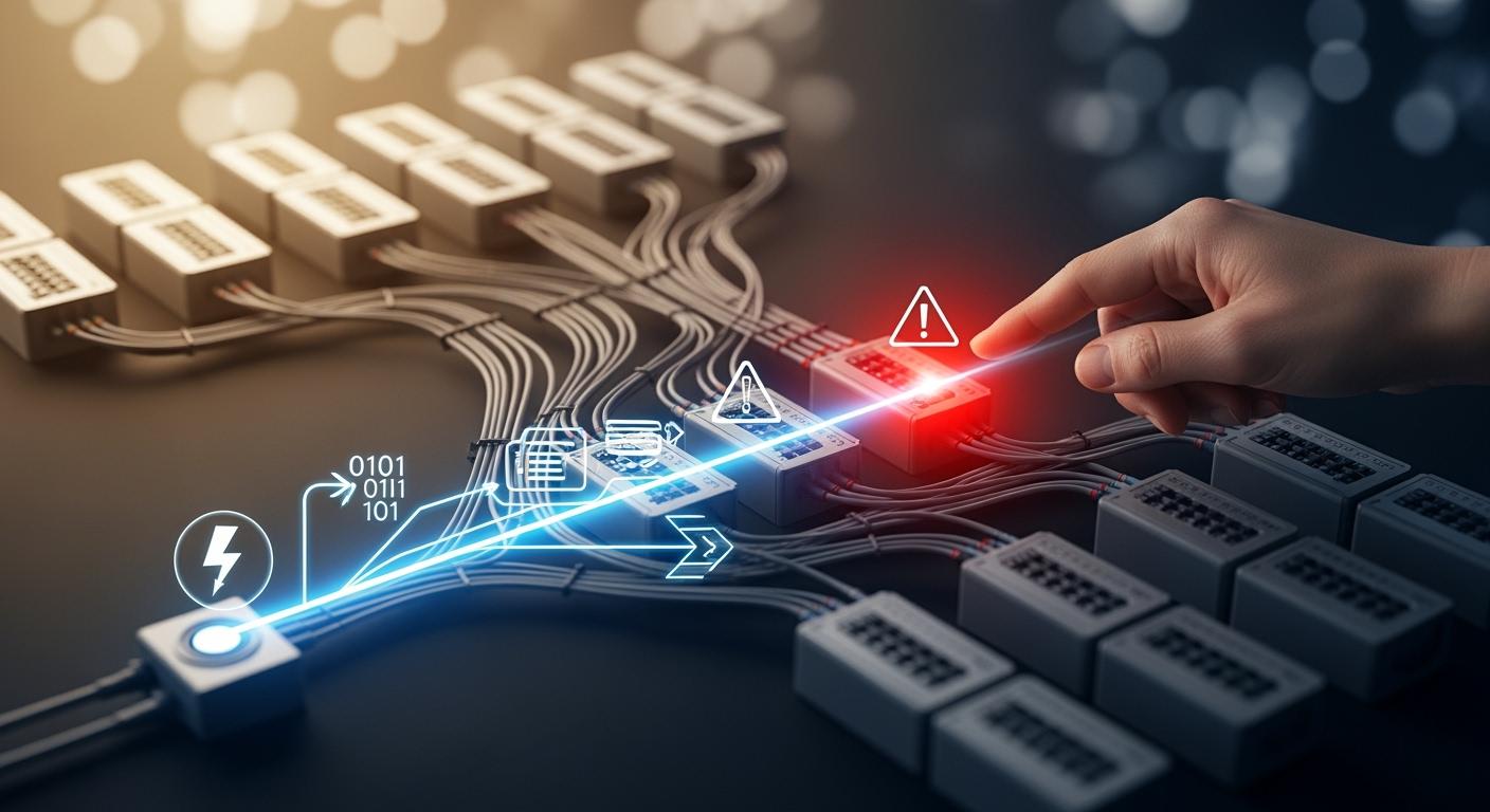 Power Anomaly Traceability of Smart PDUs: Visual Topology Path for Fault Point Location