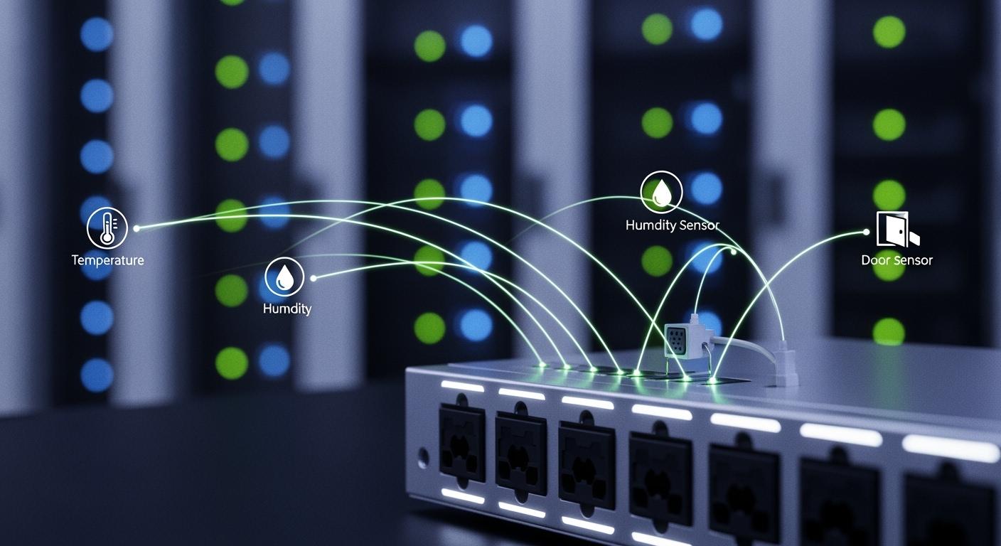 Plug-and-Play of Smart PDUs with Smart Sensors: Auto-Recognition and Access to Temp/Humidity/Door Sensors